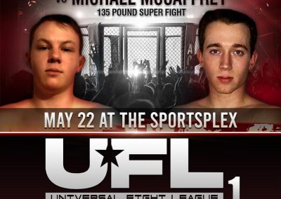 Anthony Hogeback vs Michael McCaffrey in 135 Pound Super Fight on May 22 at The SportsFlex