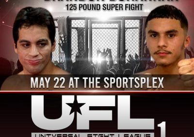 Estevan Soto vs Brandon Bohannan in 125 Pound Super Fight on May 22 at The SportsFlex