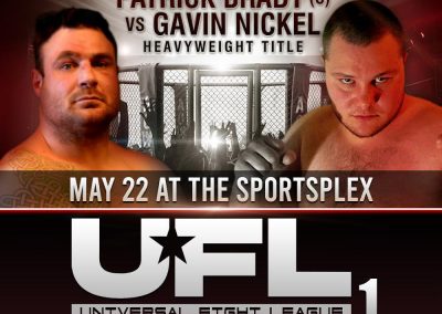 Patrick Brady vs Gavin Nickel in Heavyweight Fight on May 22 at SportsPlex